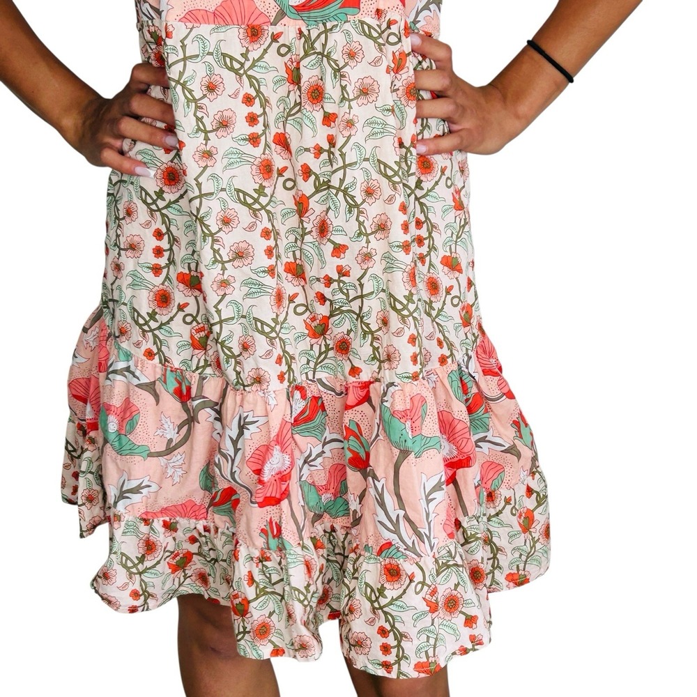 Raya Sun Floral‎ Sun Dress Women Medium Floral Boho Fairy Festival Beach Cottage - Picture 4 of 15